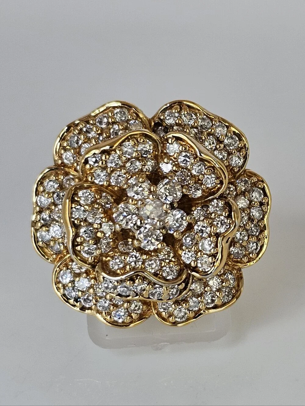 Vintage 3D Ross Simons 18K Vermeil Ring Size 8.5-9